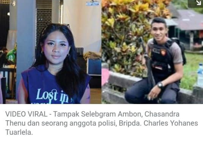 Viral Selebgram Dan Polis Diambon Yang Banyak Dicari