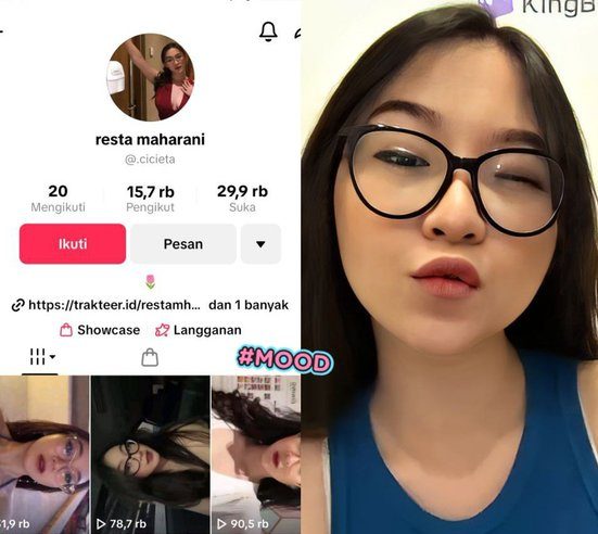 Tiktoker Resta Maharani Full Aksi di Kamar