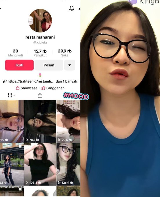Tiktoker Resta Maharani Full Aksi di Kamar
